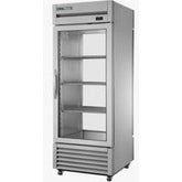 Upright Cabinet "Pass-Thru" Display Refrigerator with 1 Glass Door Front, 1 Glass Door Rear with 4 Shelves. - Mabrook Hotel Supplies